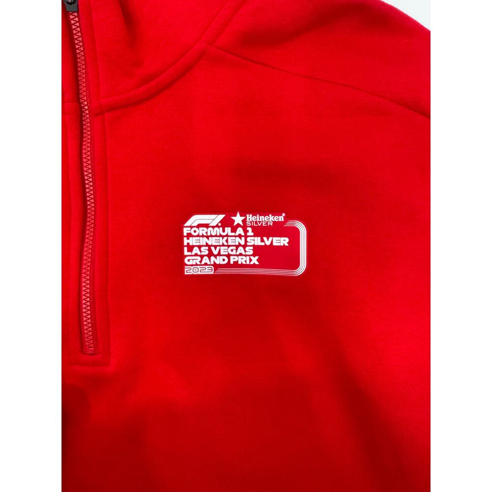 PUMA Formula 1 Las Vegas Grand Prix Red Half Zip Pullover Size Large - Picture 6 of 10